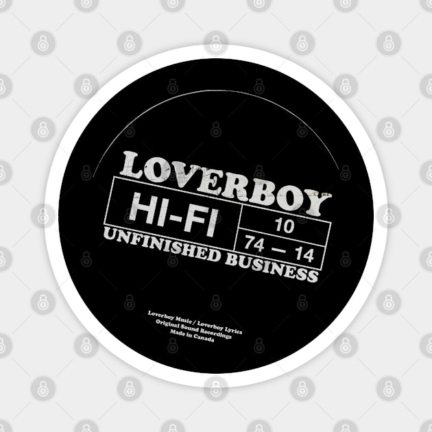 Loverboy Vintage HIFI White Magnet by 𝙼𝙰𝚂𝙸𝙰